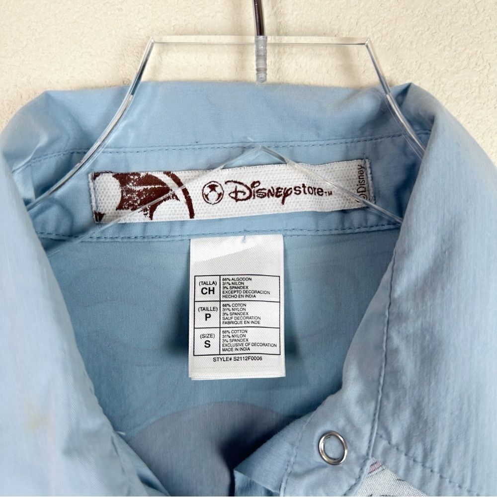 Disney Store Princess Ariel Snap Button Down Blouse Long Sleeve Small Vintage - Picture 6 of 8